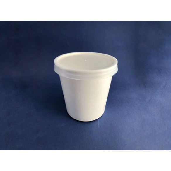 Tapa Pote Polipapel 8 12 Y 16 Oz Envases Desechables Frutaplas