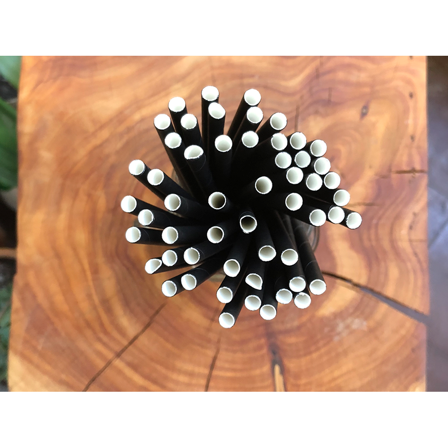 Bombilla Papel negra | Frutaplas | Bombillas de Papel