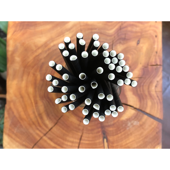 Bombilla Papel negra | Frutaplas | Bombillas de Papel