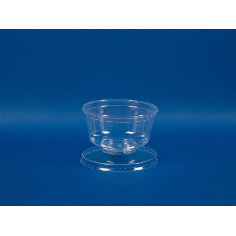 Vaso para postre Rumba con tapa 8oz (1x500u)