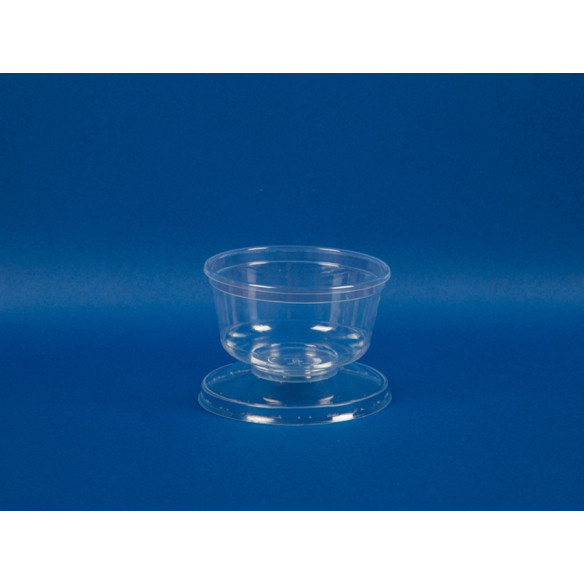 Vaso para postre Rumba con tapa 8oz (1x500u)