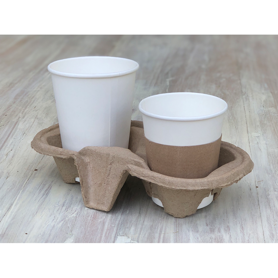 Porta Vaso Eco 2 cavidades| Frutaplas| Envases biodegradables