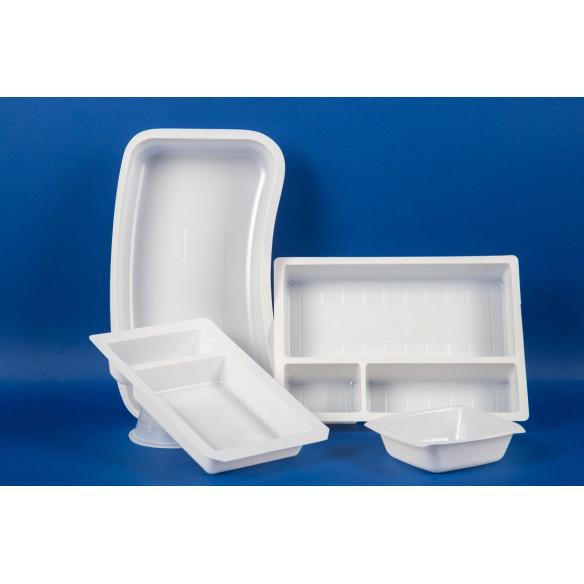 Bandeja Mdica 2 Divisiones 113x174mm - 500 um| Frutaplas |  Bandejas Mdicas