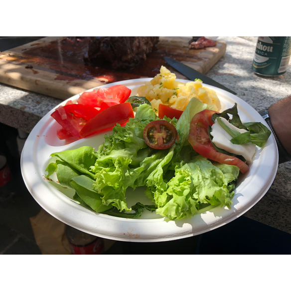 Plato Biodegradable 260 3 divisiones| Frutaplas| Envases biodegradables