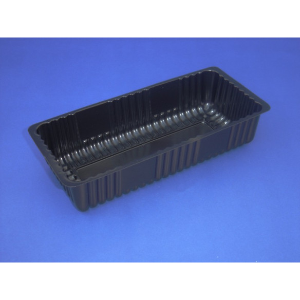 Bandeja Snack Negra| Frutaplas| Bandejas Industriales