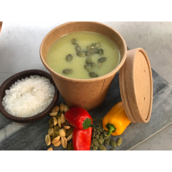 Pote Sopa Kraft 16 oz | Frutaplas| Potes Desechables