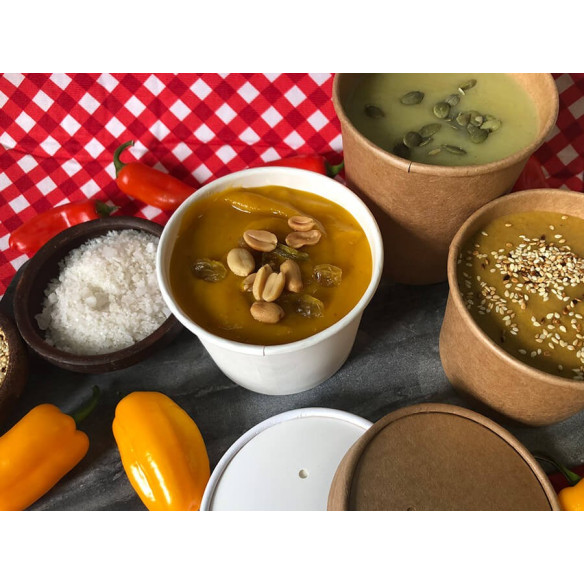 Tapa Eco Pote Sopa 200cc | Frutaplas | Tapas Para Vasos Y Potes