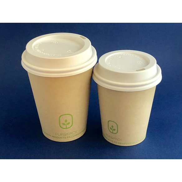 Vaso Compostable Bamboo PLA 8 oz| Frutaplas| Envases biodegradables