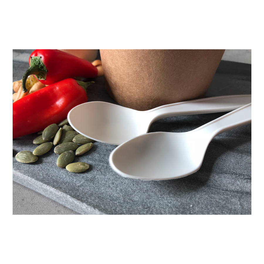 Cuchara Biodegradable 16,5cm | Frutaplas  | Envases Biodegradables
