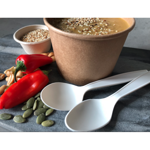 Pote Kraft 12 oz | Frutaplas| Potes Desechables