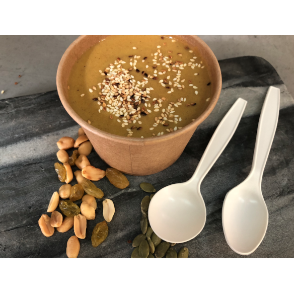 Pote Kraft 12 oz | Frutaplas| Potes Desechables