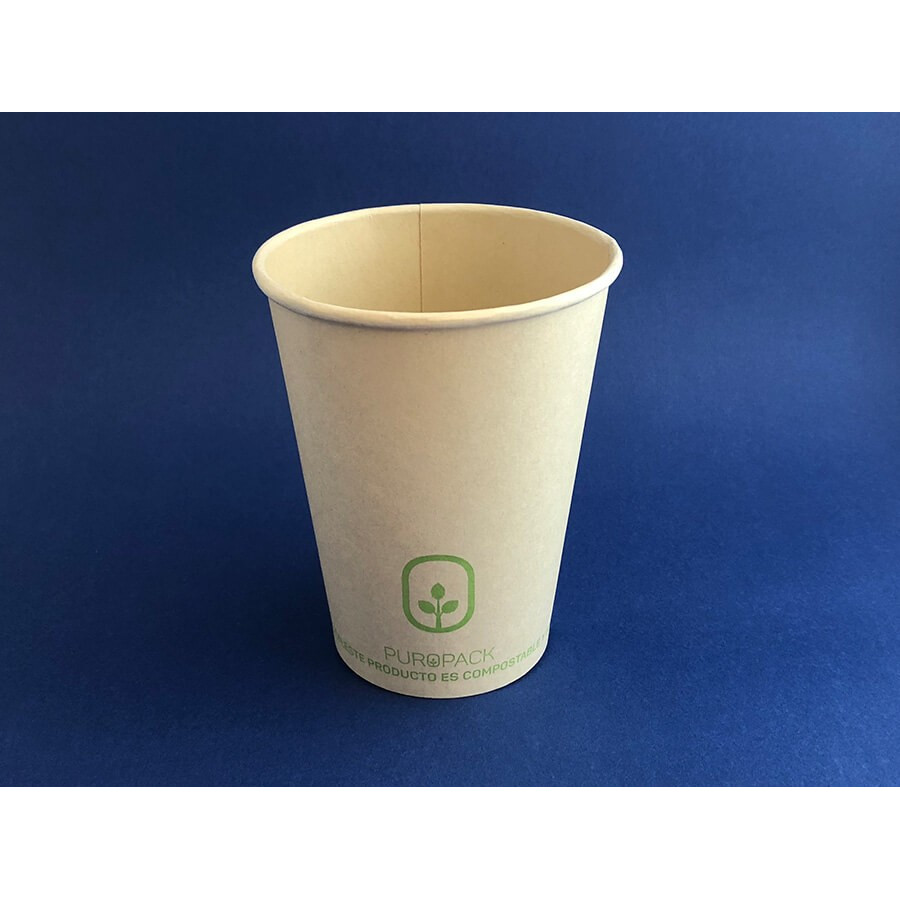 Vaso Bamboo PLA 8 oz| Frutaplas| Envases biodegradables