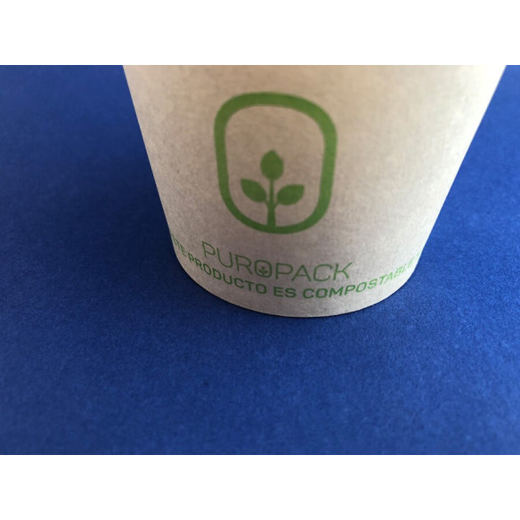 Vaso Compostable Bamboo PLA 4 oz| Frutaplas| Envases biodegradables