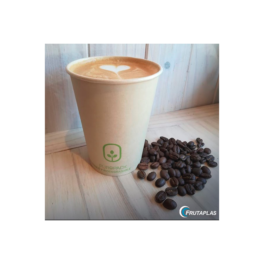 Vaso Compostable Bamboo PLA 12 oz| Frutaplas| Envases biodegradables