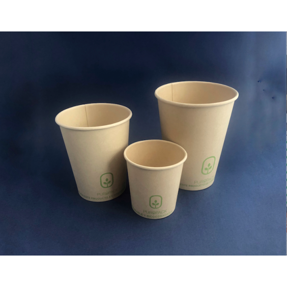 Vaso Compostable Bamboo PLA 12 oz| Frutaplas| Envases biodegradables