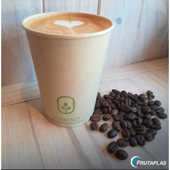 Vaso Bamboo PLA 4 oz| Frutaplas| Envases biodegradables