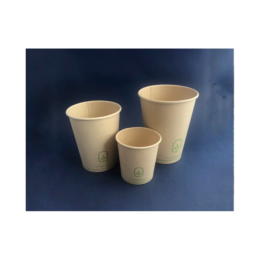 Vaso Bamboo PLA 4 oz| Frutaplas| Envases biodegradables