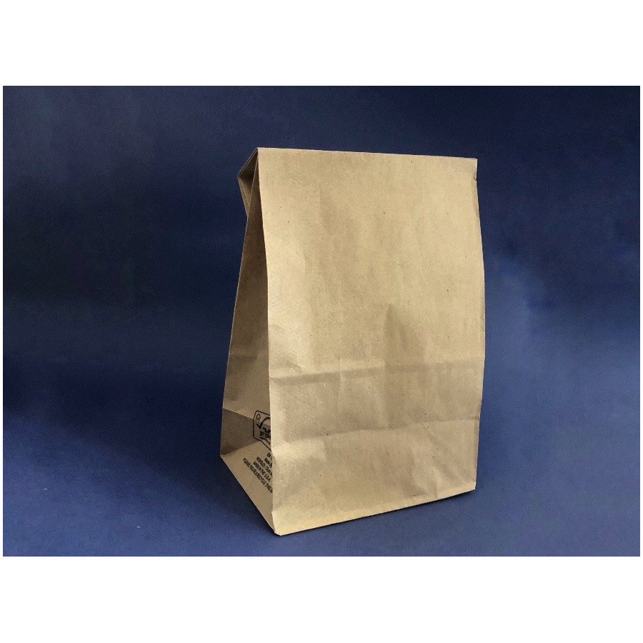 Bolsa Papel Delivery Fondo Cuadrado S | Frutaplas | Papel Y Carton