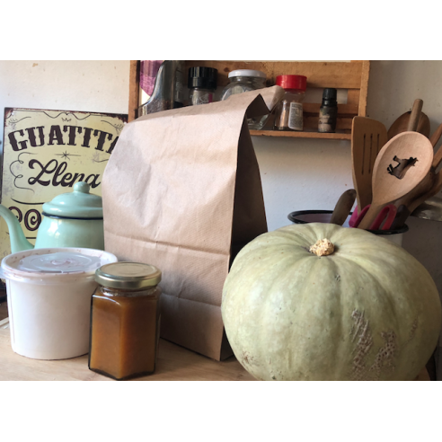 Bolsa Papel Delivery Fondo Cuadrado L | Frutaplas | Papel Y Carton