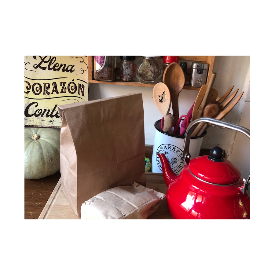 Bolsa Papel Delivery Fondo Cuadrado S | Frutaplas | Papel Y Carton
