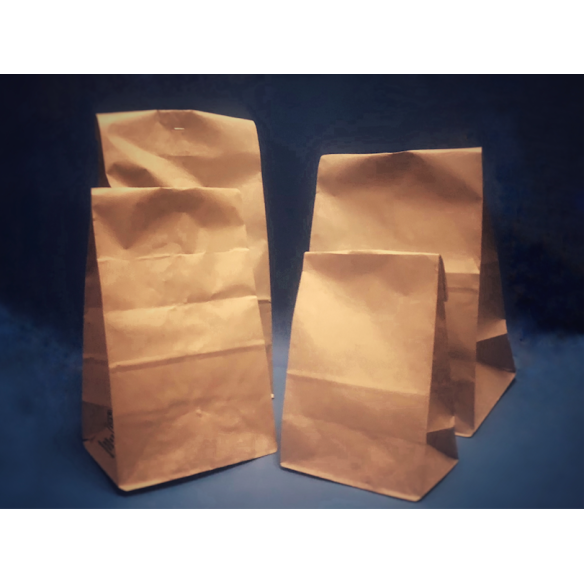 Bolsa Papel Delivery Fondo Cuadrado M | Frutaplas | Papel Y Carton