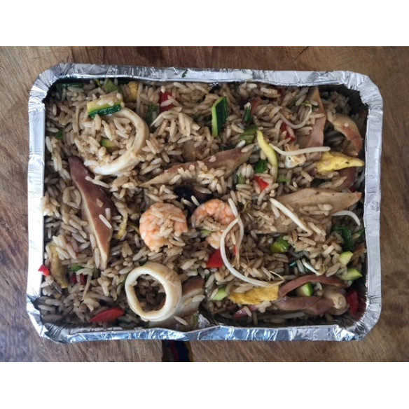 Envase Aluminio Rectangular C-18/L con Tapa | Frutaplas