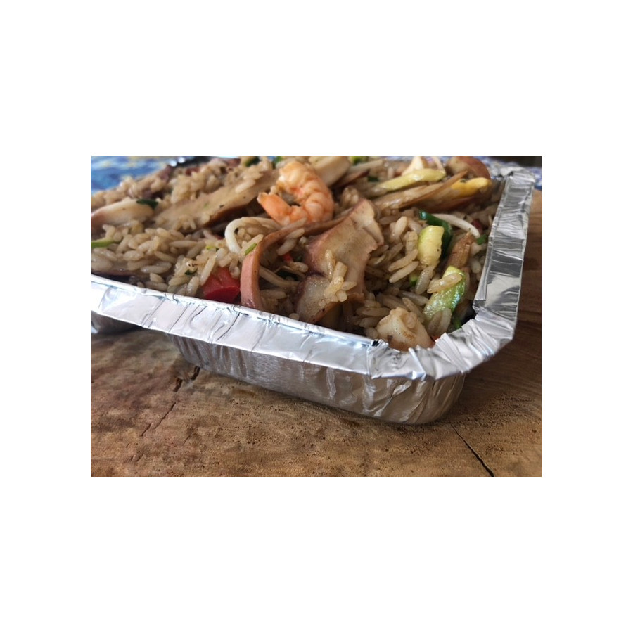 Envase Aluminio Rectangular C-10/L con Tapa | Frutaplas |