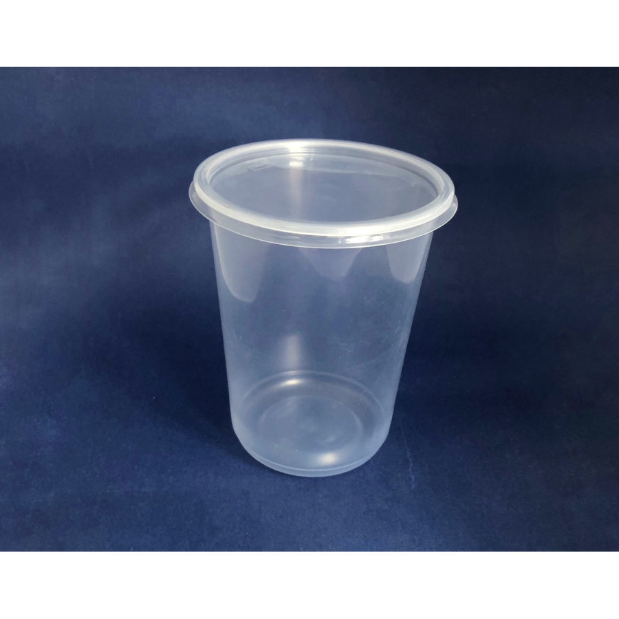 Pote Transparente 1000 cc con tapa| Potes Transparentes | Frutaplas