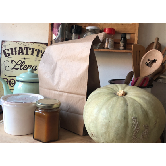 Bolsa Papel Delivery Fondo Cuadrado XXL | Papel Y Carton