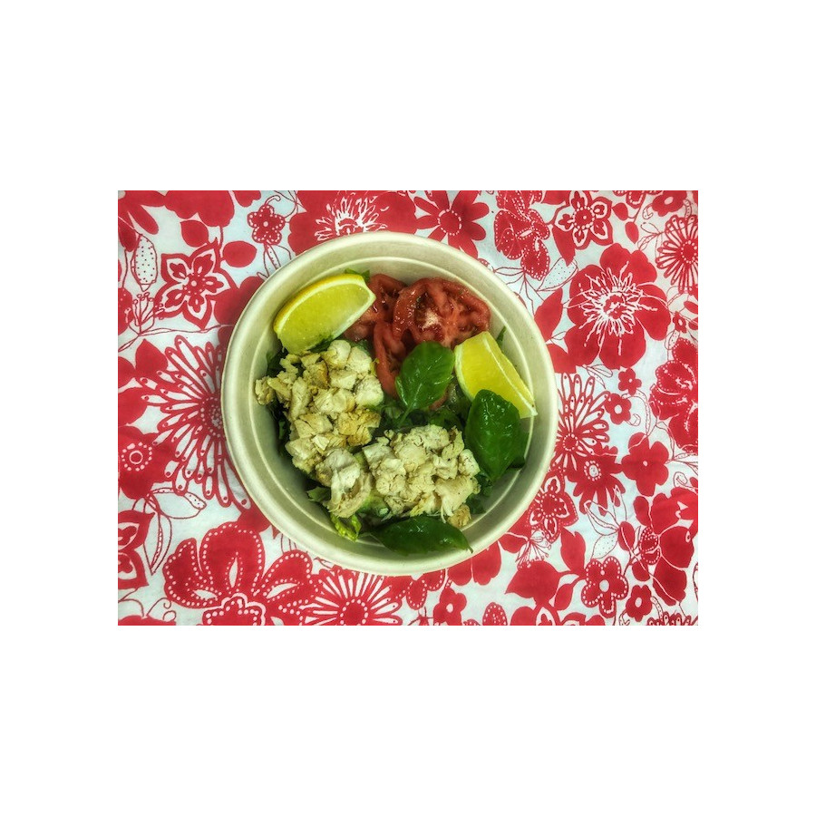 Salad Bowl Biodegradable 32oz c/tapa |Frutaplas|Envases biodegradables