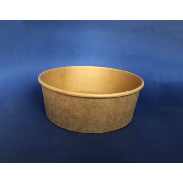 Pote Kraft 1300 con Tapa| Frutaplas | Potes y Pocillos desechables