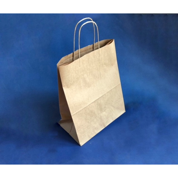 Bolsa De Papel con Manilla | Frutaplas | Papel Y Carton