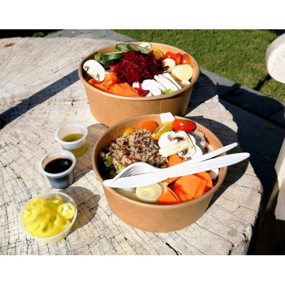 Pote Kraft 750 | Frutaplas | Potes y Pocillos desechables