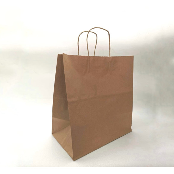 Bolsa De Papel con Manilla | Frutaplas | Papel Y Carton