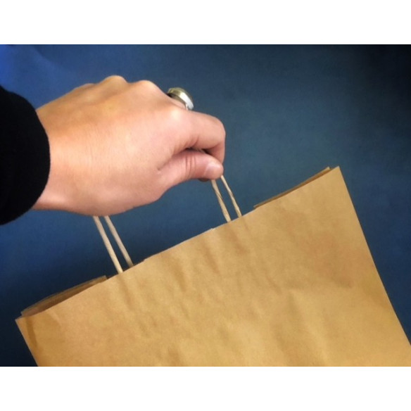 Bolsa De Papel con Manilla | Frutaplas | Papel Y Carton