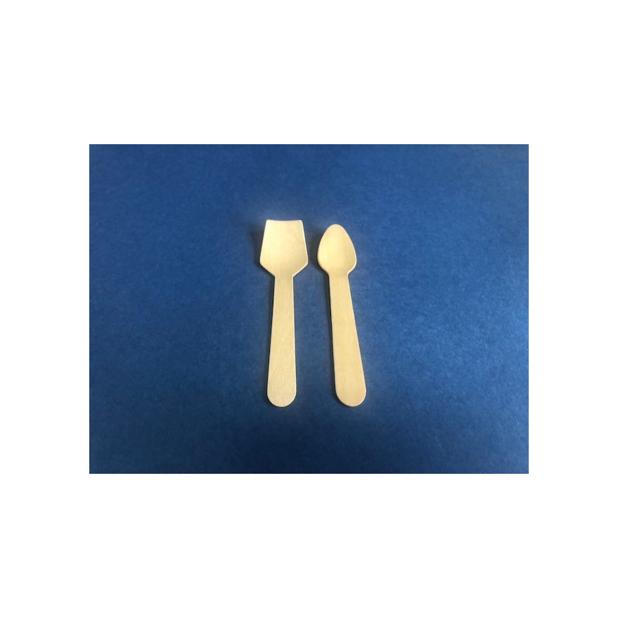 Cucharita Madera| Frutaplas | Cubiertos Biodegradables