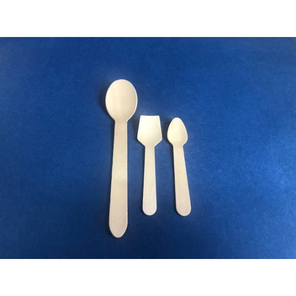 Cucharita Madera| Frutaplas | Cubiertos Biodegradables