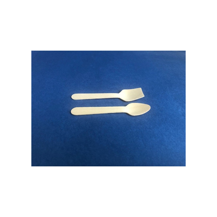 Cucharita Madera| Frutaplas | Cubiertos Biodegradables