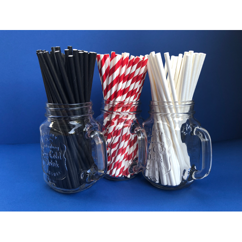 Bombilla Papel Blanca | Frutaplas | Bombillas de Papel