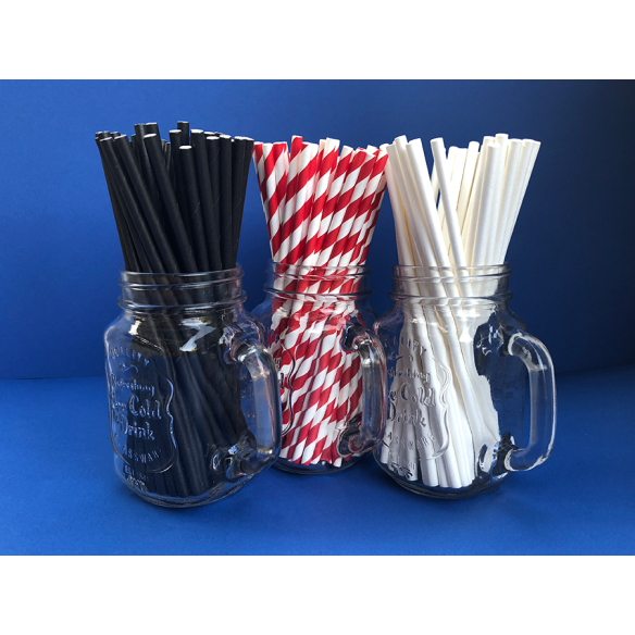 Bombilla Papel Blanca | Frutaplas | Bombillas de Papel