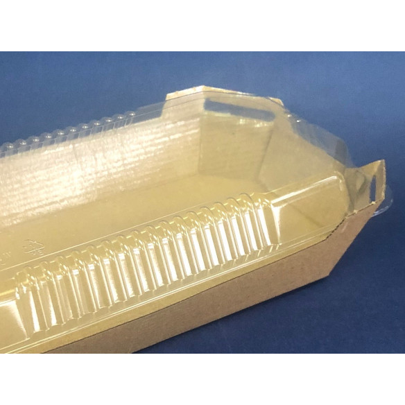 Bandeja Kraft Pro con Tapa M| Papel y Carton| Frutaplas