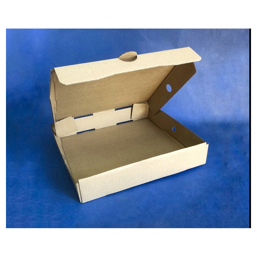 Caja Pizza Kraft Chica 23x23 | Papel y carton | Frutaplas