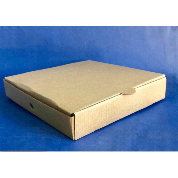 Caja Pizza Kraft Chica 23x23 | Caja carton | Frutaplas