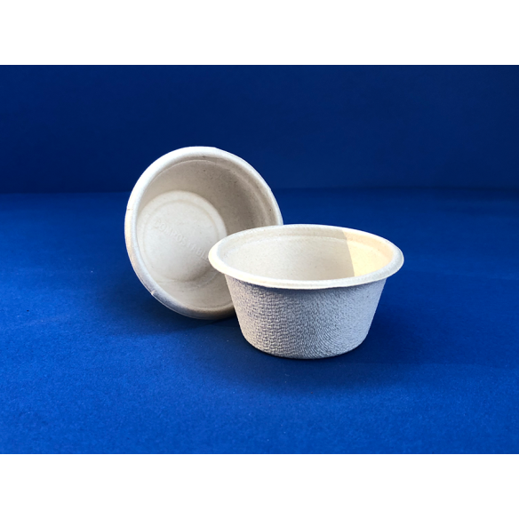 Pocillo Biodegradable Natural 2 oz | Frutaplas| Envases biodegradables