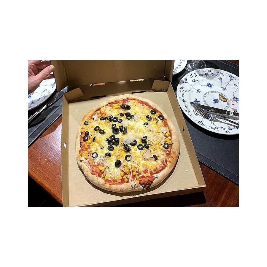 Caja Pizza Kraft Mediana| Papel y Carton | Frutaplas