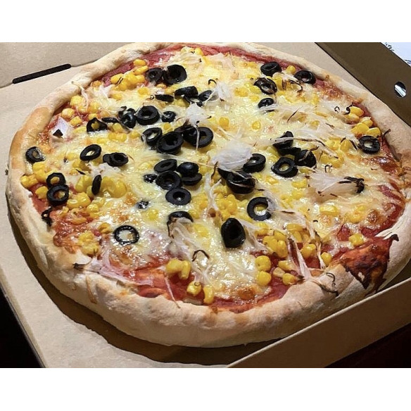 Caja Pizza Kraft Mediana| Papel y Carton | Frutaplas