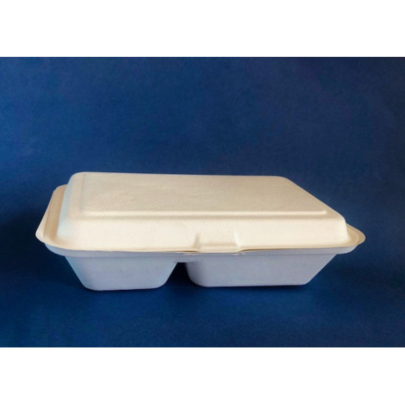 Porta Comida Bio Compostable con Division | Frutaplas | Envases biodegradables