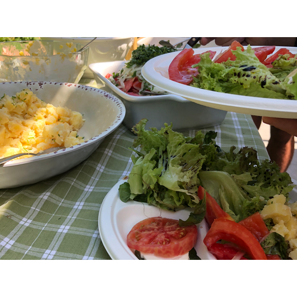 Plato Biodegradable 260 3 divisiones| Frutaplas| Envases biodegradables