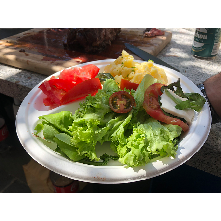 Plato Biodegradable 260 3 divisiones| Frutaplas| Envases biodegradables