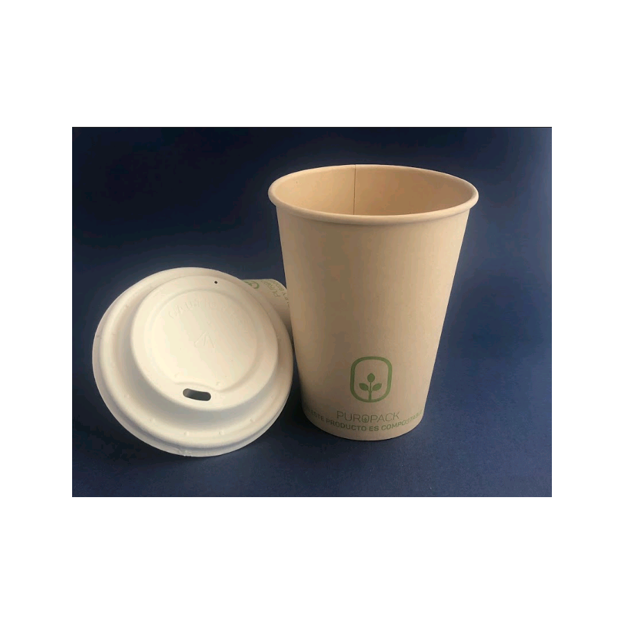 Tapa para vaso compostable 8oz